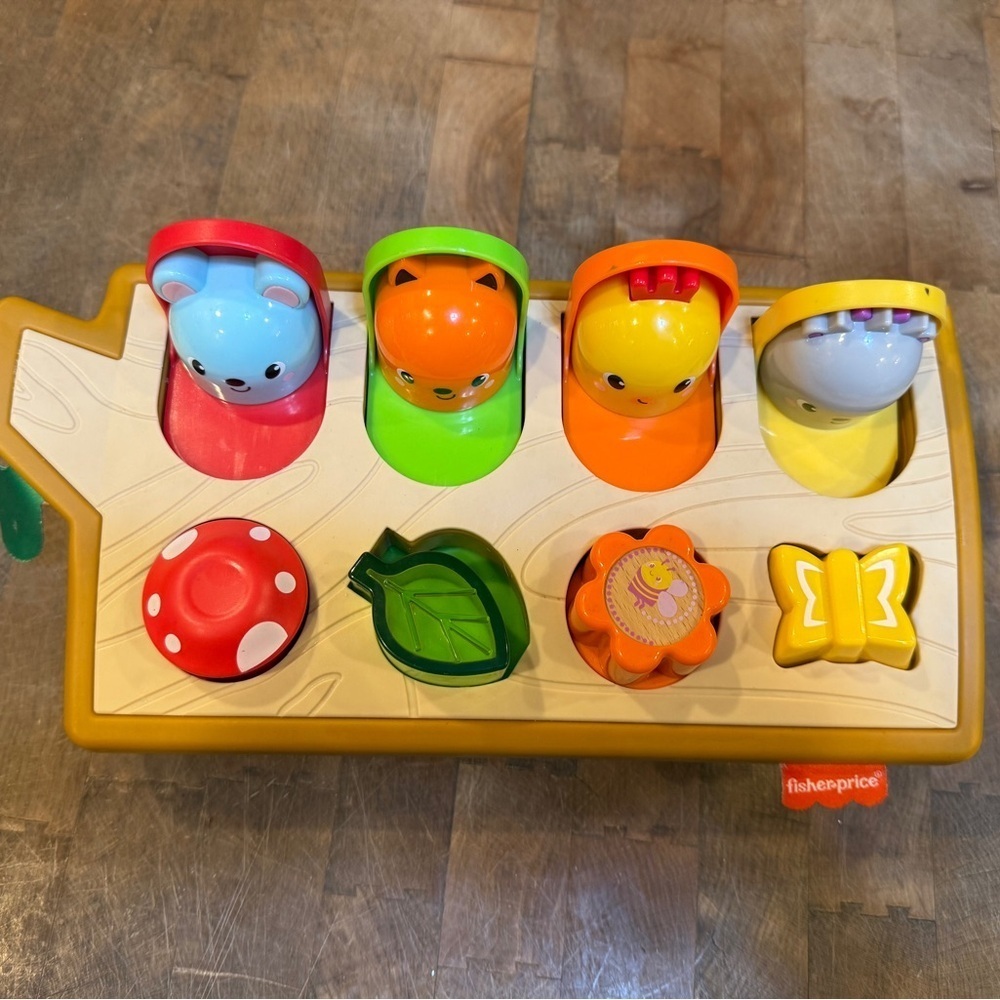 Fisher-Price Animal Pop-Up Surprise Toy Peek a Boo Sensory Learning Game - Picture 3 of 5